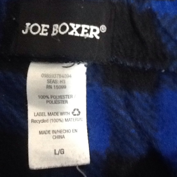 Joe Boxer Blue Buffalo Check Flannel Sleep Pants L - Picture 8 of 9